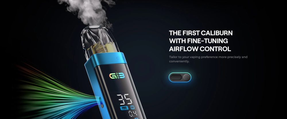 Uwell Caliburn G3 Pro Pod Kit: First Vape with Fine-Tuning Airflow Control for Precision Vaping