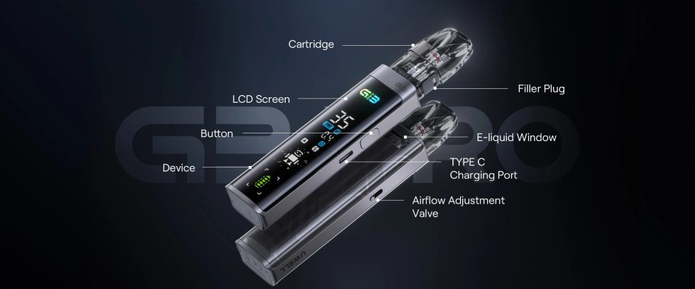 Uwell Caliburn G3 Pro Pod Vape Kit – Advanced Features and Sleek Design